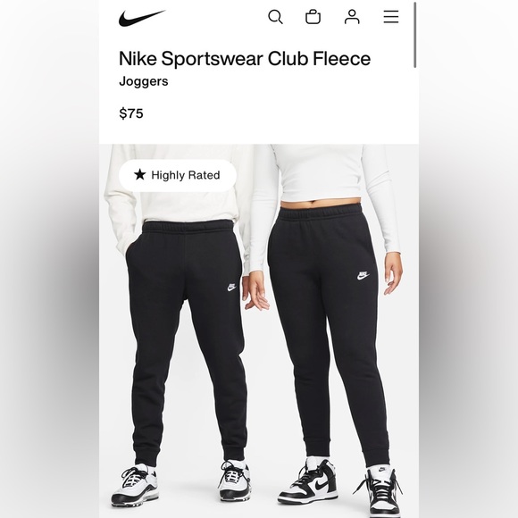 black nike sweatpants (mens xs) - Picture 2 of 4